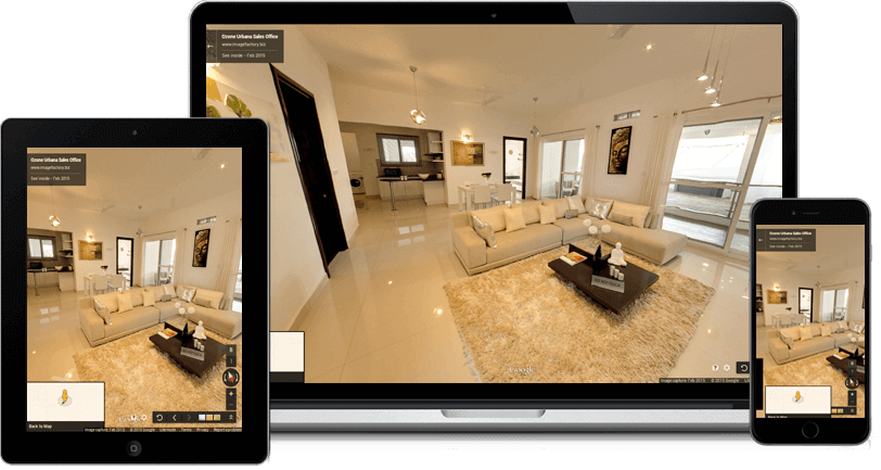 Responsive 360° virtual tour of real estate website